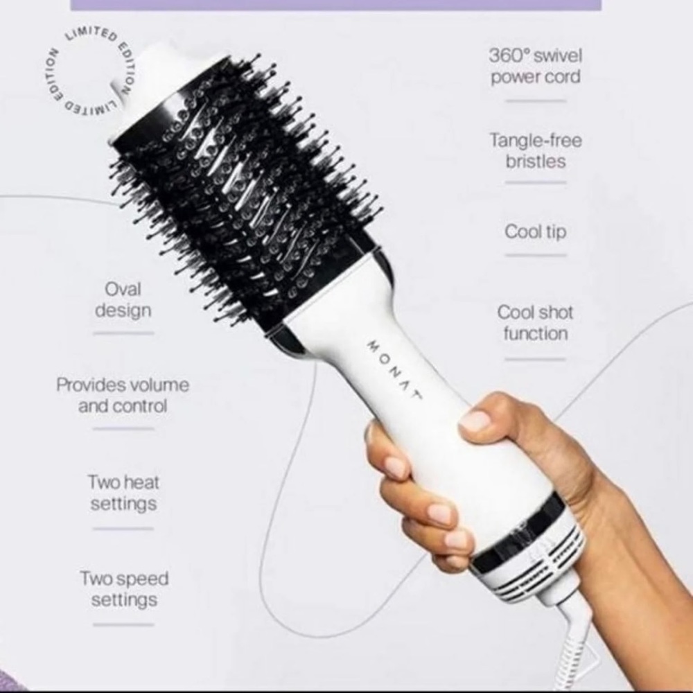 Monat Double Duty Hair Dryer and Volumizing Hot Hair Brush
